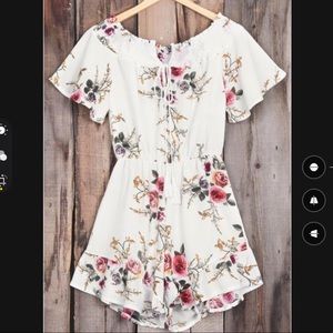 Floral cupshe romper
